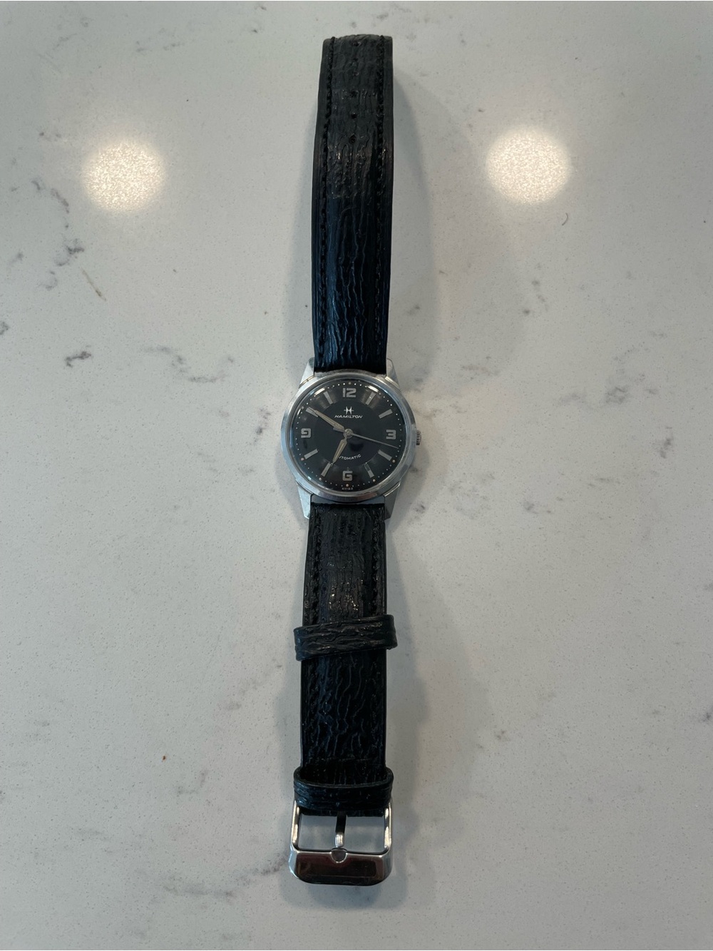 Hamilton Black Dial Men's Watch (strap not included)